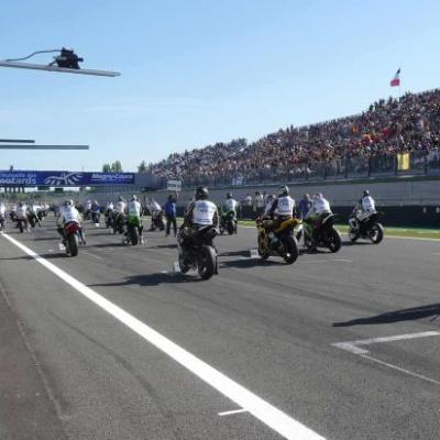 Départ devant 55000 spectateurs