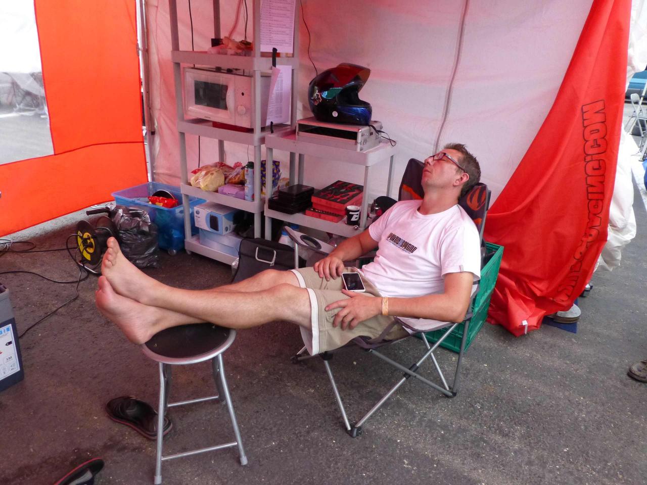 Le repos d'un pilote